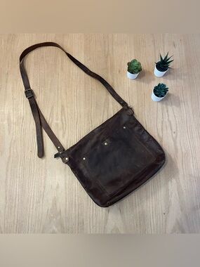 Artisan Brown Leather Convertible Messenger / Backpack Bag